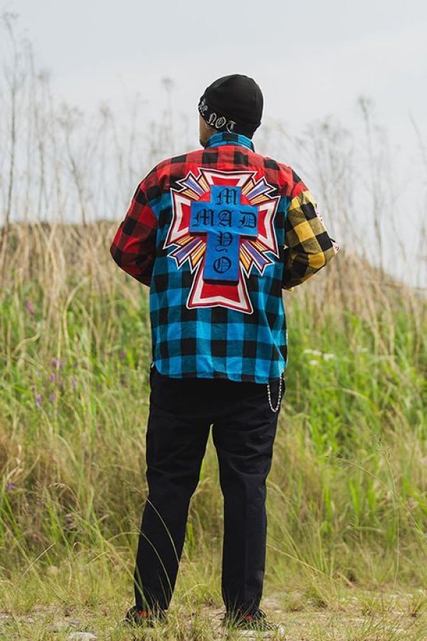 画像12: 【 30%OFF セール30,800円→21,560円】 MAYO メイヨー MAYO CROSS Embroidery Check Shirt{-BCA} (12)