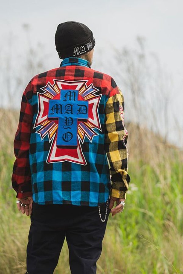 画像13: 【 30%OFF セール30,800円→21,560円】 MAYO メイヨー MAYO CROSS Embroidery Check Shirt{-BCA} (13)