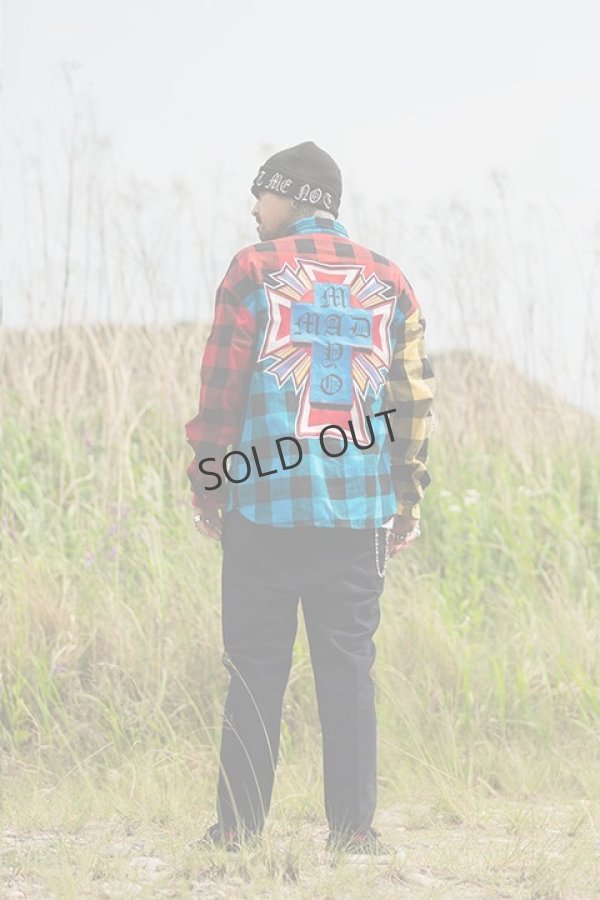 画像15: {SOLD}MAYO メイヨー MAYO CROSS Embroidery Check Shirt{-BCA} (15)