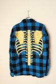 画像1: {SOLD}MAYO メイヨー MAYO BONES Embroidery Check Shirt{-BCA} (1)