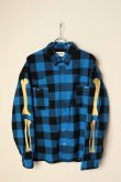 画像3: {SOLD}MAYO メイヨー MAYO BONES Embroidery Check Shirt{-BCA} (3)
