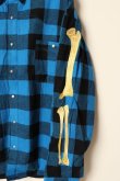 画像5: {SOLD}MAYO メイヨー MAYO BONES Embroidery Check Shirt{-BCA} (5)
