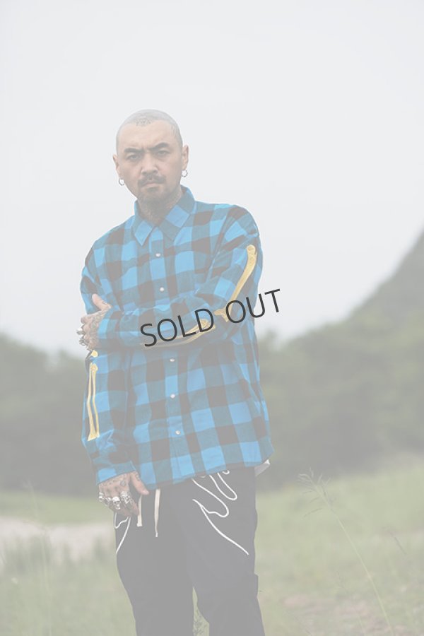 画像8: {SOLD}MAYO メイヨー MAYO BONES Embroidery Check Shirt{-BCA} (8)
