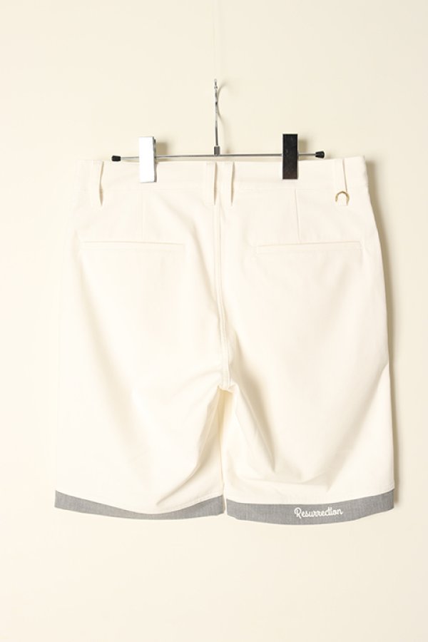 画像4: 【 30%OFF セール22,000円→15,400円】 レザレクション|Resurrection メンズ バックヘムチェンジショートパンツ{-BCS} (4)