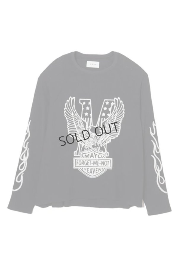 画像1: {SOLD}MAYO メイヨー EAGLE EMBROIDERY THERMAL LONG SLEEVE TEE{-BDA} (1)