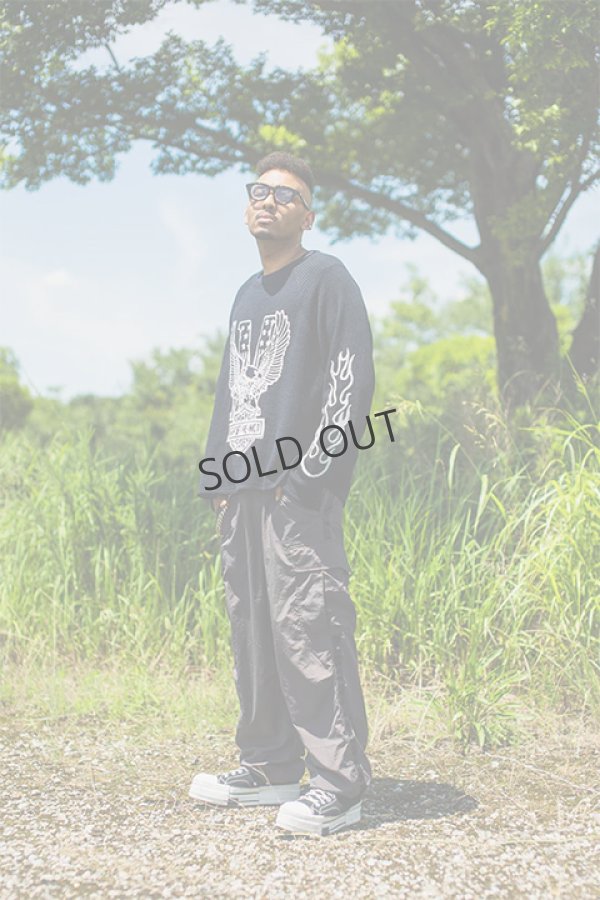 画像5: {SOLD}MAYO メイヨー EAGLE EMBROIDERY THERMAL LONG SLEEVE TEE{-BDA} (5)