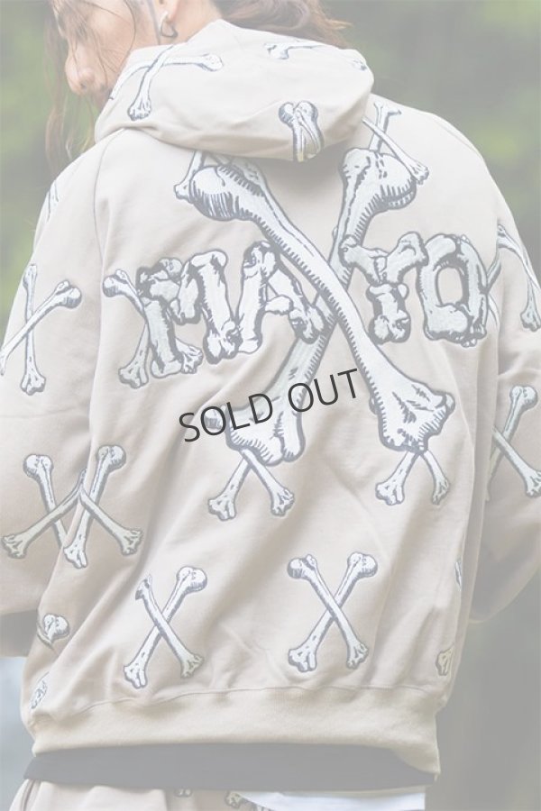 画像9: MAYO メイヨー MAYO CROSS BONES Embroidery Hoodie{-BDS} (9)