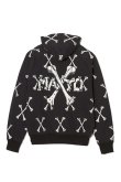 画像1: 【24SS新作】MAYO メイヨー MAYO CROSS BONES Embroidery Hoodie{-BDS} (1)