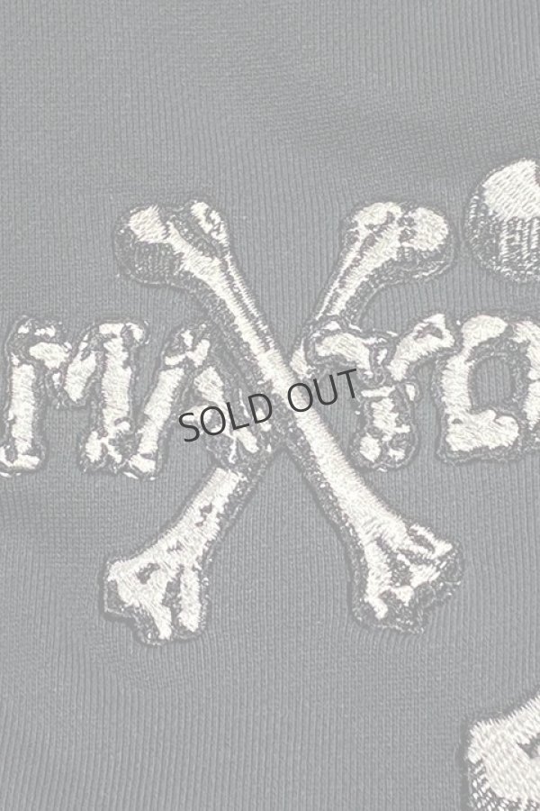 画像3: {SOLD}MAYO メイヨー MAYO CROSS BONES Embroidery Hoodie{-BDS} (3)