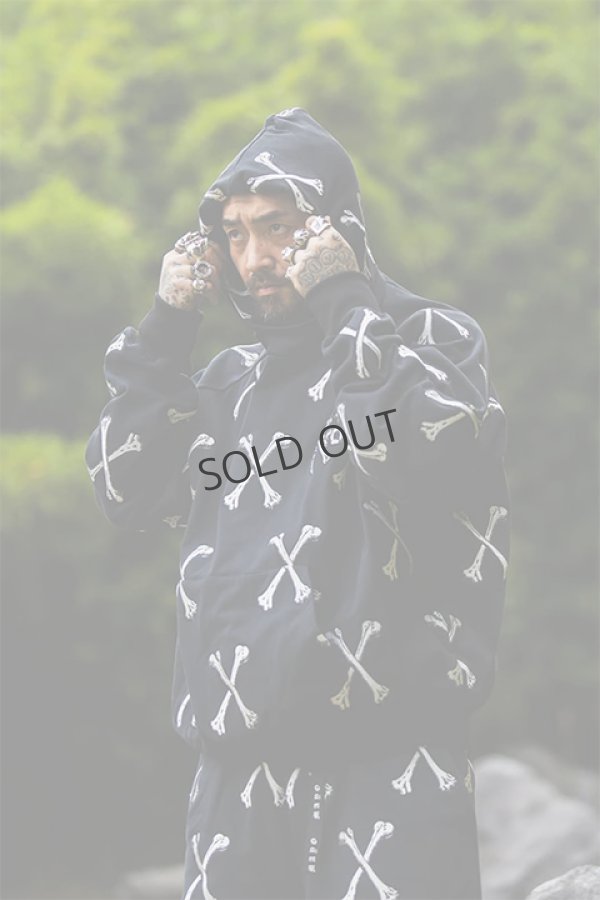 画像8: {SOLD}MAYO メイヨー MAYO CROSS BONES Embroidery Hoodie{-BDS} (8)