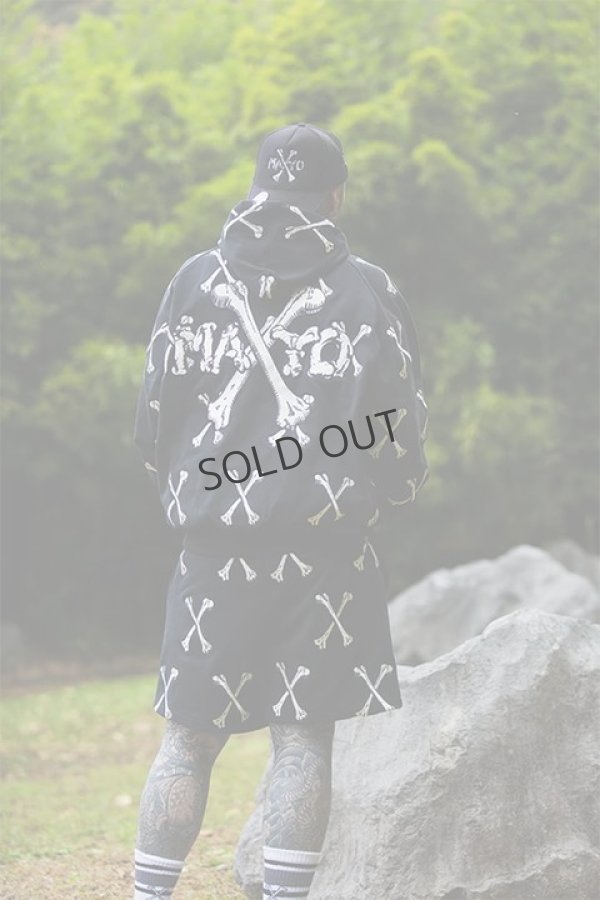 画像9: {SOLD}MAYO メイヨー MAYO CROSS BONES Embroidery Hoodie{-BDS} (9)