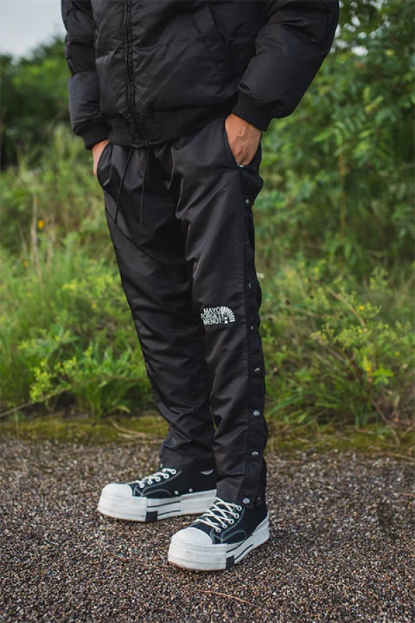 画像6: 【 20%OFF セール19,800円→15,840円】 MAYO メイヨー FIRE EMBROIDERY SIDE SNAP NYLON PANTS{-BDA} (6)