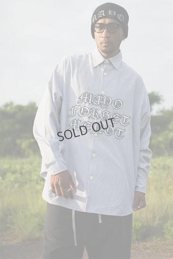 画像4: {SOLD}MAYO メイヨー MAYO FGMN EMBROIDERY STRIPE SHIRT{-BDA} (4)