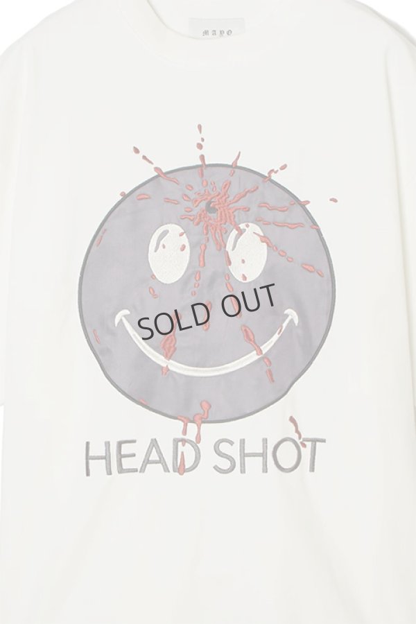 画像3: {SOLD}MAYO メイヨー HEAD SHOT Embroidery short Sleeve Tee{-BDS} (3)