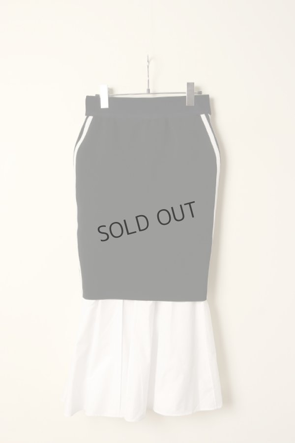 画像6: {SOLD}ダブスタ ダブルスタンダードクロージング|DOUBLE STANDARD CLOTHING 14G3Pミラノリブ×タフタリバーシブルスカート{-BCA} (6)