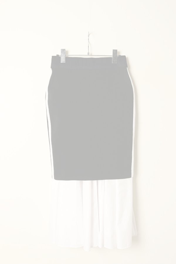 画像9:   ダブスタ ダブルスタンダードクロージング｜DOUBLE STANDARD CLOTHING １４G3Pミラノリブ×タフタリバーシブルスカート{-BCA} (9)