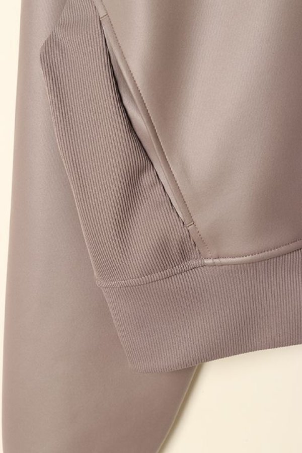 画像6: 【 40%OFF セール18,700円→11,220円】 ダブスタ ダブルスタンダードクロージング｜DOUBLE STANDARD CLOTHING ESSENTIAL / アクアスーティングライクレザープルオーバー{-BCA} (6)