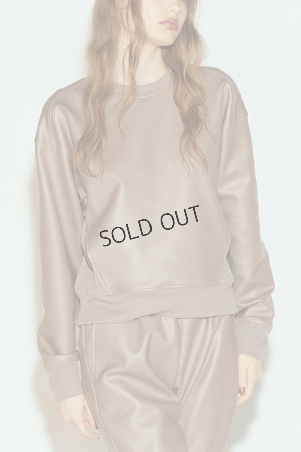 画像1: {SOLD}ダブスタ ダブルスタンダードクロージング｜DOUBLE STANDARD CLOTHING ESSENTIAL / アクアスーティングライクレザープルオーバー{-BCA} (1)