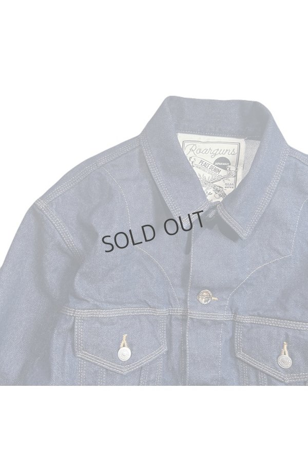 画像2: {SOLD}roarguns ロアーガンズ ONE WASH DENIM JACKET{-BEA} (2)