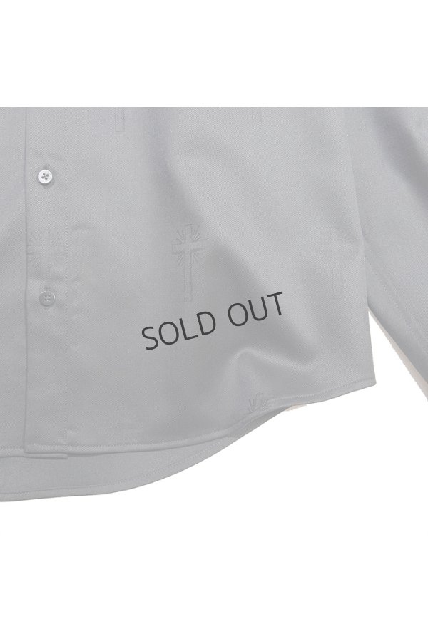 画像3: {SOLD}roarguns ロアーガンズ CROSS JACQUARD WOOL SHIRT{-BEA} (3)