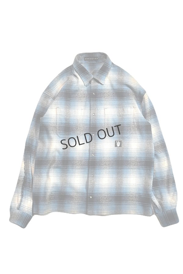 画像1: roarguns ロアーガンズ COTTON SILK CHECK SHIRT{-BEA} (1)