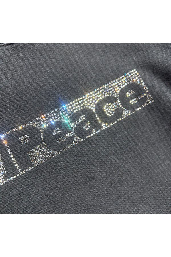 画像4: roarguns ロアーガンズ PEACE CRYSTAL SWEATSHIRT{-BEA} (4)