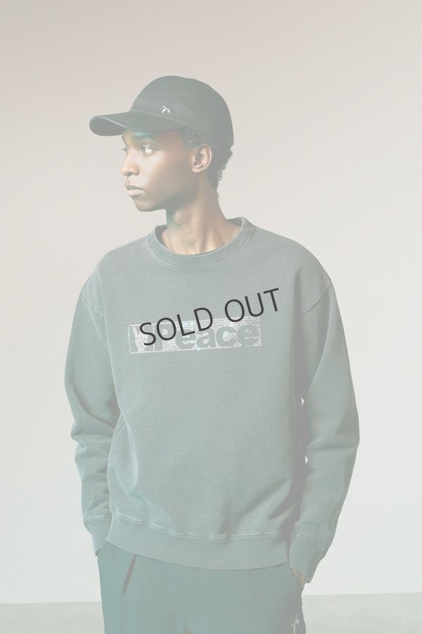 画像8: {SOLD}roarguns ロアーガンズ PEACE CRYSTAL SWEATSHIRT{-BEA} (8)