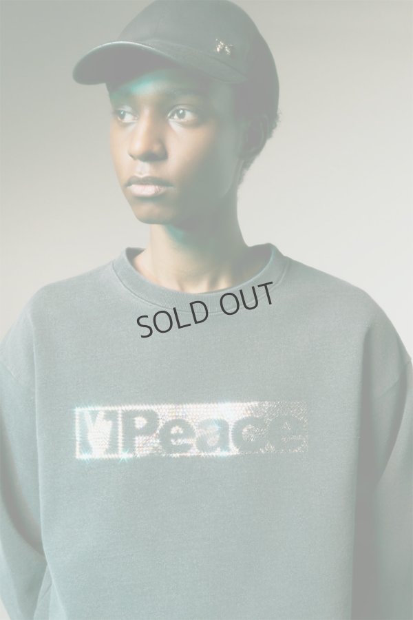画像9: {SOLD}roarguns ロアーガンズ PEACE CRYSTAL SWEATSHIRT{-BEA} (9)