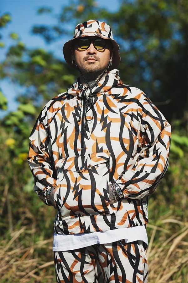 画像4: MAYO メイヨー THUNDER TRIBAL CAMO NYLON ANORAK{-BES} (4)