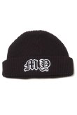 画像1: {SOLD}MAYO メイヨー IRON CROSS LOGO REVERSIBLE EMBROIDERY KNIT CAP ニットキャップ{-BEA} (1)