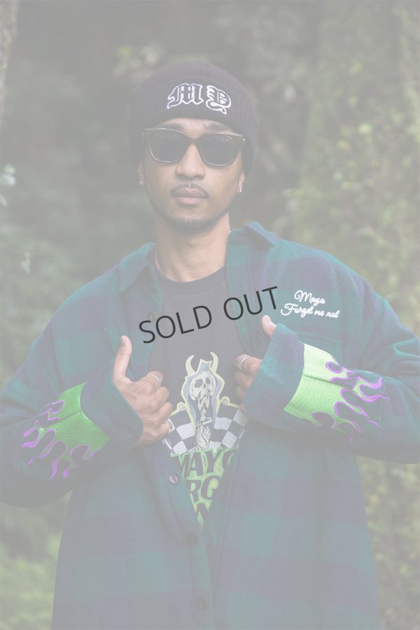 画像4: {SOLD}MAYO メイヨー IRON CROSS LOGO REVERSIBLE EMBROIDERY KNIT CAP ニットキャップ{-BEA} (4)