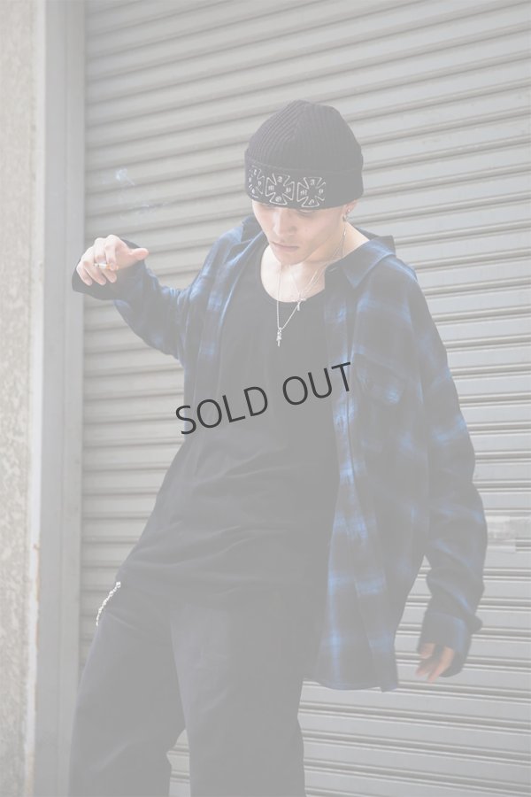 画像5: {SOLD}MAYO メイヨー IRON CROSS LOGO REVERSIBLE EMBROIDERY KNIT CAP ニットキャップ{-BEA} (5)