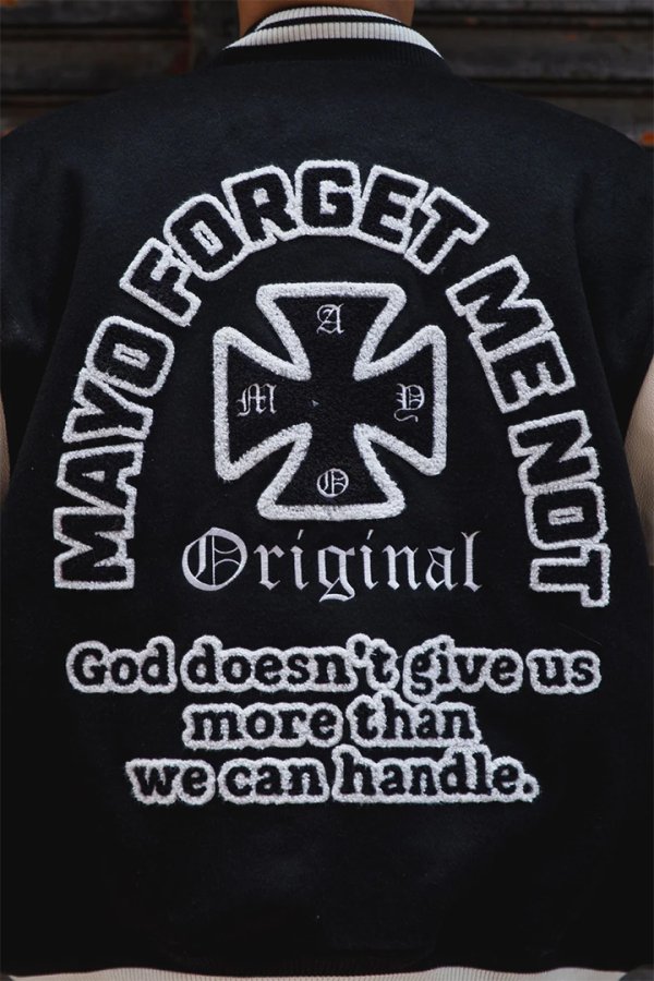 画像5: MAYO メイヨー MY FGMN EMBROIDERY STADIUM JKT 刺繍スタジャン{-BEA} (5)