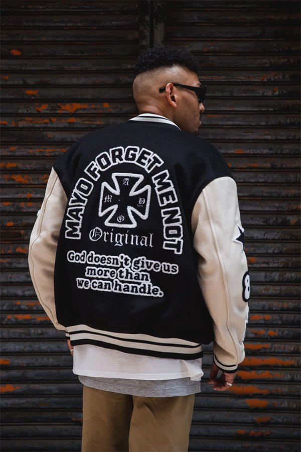 画像15: MAYO メイヨー MY FGMN EMBROIDERY STADIUM JKT 刺繍スタジャン{-BEA} (15)