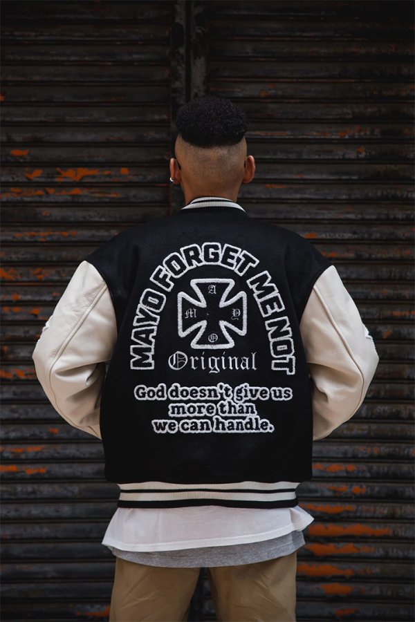 画像18: MAYO メイヨー MY FGMN EMBROIDERY STADIUM JKT 刺繍スタジャン{-BEA} (18)