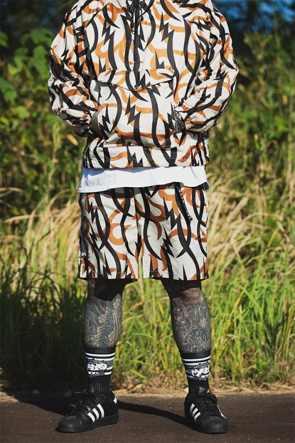 画像4: MAYO メイヨー THUNDER TRIBAL CAMO NYLON SHORTS{-BES} (4)