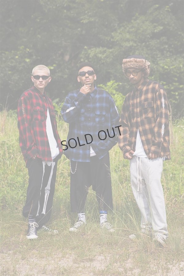 画像9: {SOLD}MAYO メイヨー STUD LOOK EMBROIDERY CHECK SHIRT スタッズ風刺繍チェックシャツ{-BEA} (9)