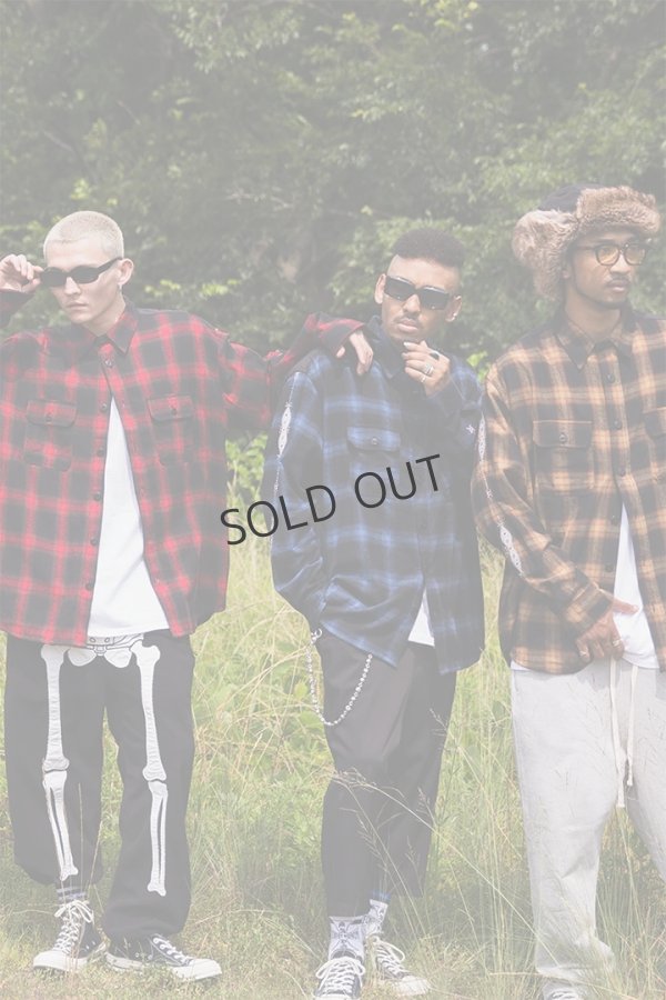 画像15: {SOLD}MAYO メイヨー STUD LOOK EMBROIDERY CHECK SHIRT スタッズ風刺繍チェックシャツ{-BEA} (15)