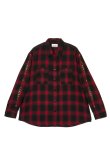 画像1: {SOLD}MAYO メイヨー STUD LOOK EMBROIDERY CHECK SHIRT スタッズ風刺繍チェックシャツ{-BEA} (1)