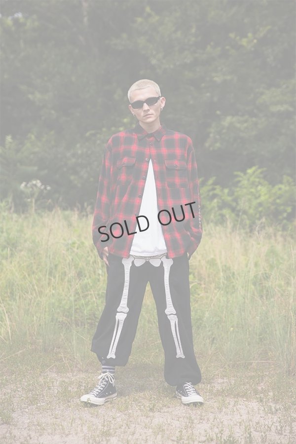 画像4: {SOLD}MAYO メイヨー STUD LOOK EMBROIDERY CHECK SHIRT スタッズ風刺繍チェックシャツ{-BEA} (4)