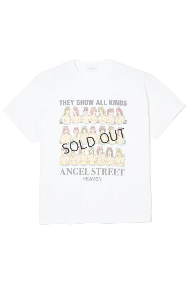 画像1: {SOLD}MAYO メイヨー ANGEL STREET PRINT SHORT SLEEVE TEE{-BES} (1)