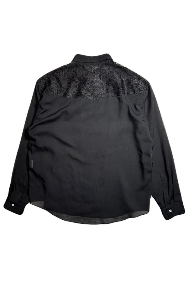 画像4: 【 30%OFF セール39,600円→27,720円】 roarguns ロアーガンズ LACE WESTERN SHIRT{-BES} (4)