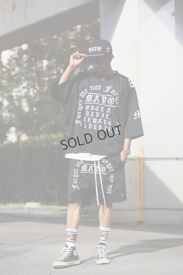 画像11: {SOLD}MAYO メイヨー MAYO MESSAGE EMBROIDERY GAME SHORTS{-BFS} (11)
