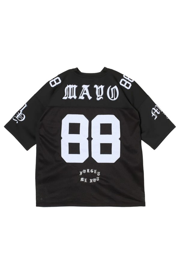 画像2: MAYO メイヨー MAYO MESSAGE EMBROIDERY GAME SHORT SLEEVE SHIRT{-BFS} (2)