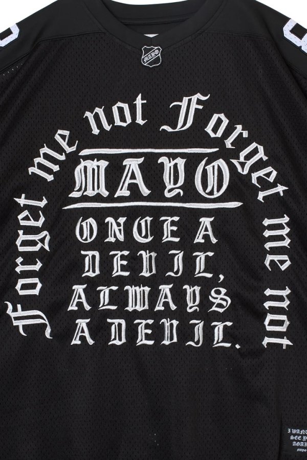画像3: MAYO メイヨー MAYO MESSAGE EMBROIDERY GAME SHORT SLEEVE SHIRT{-BFS} (3)