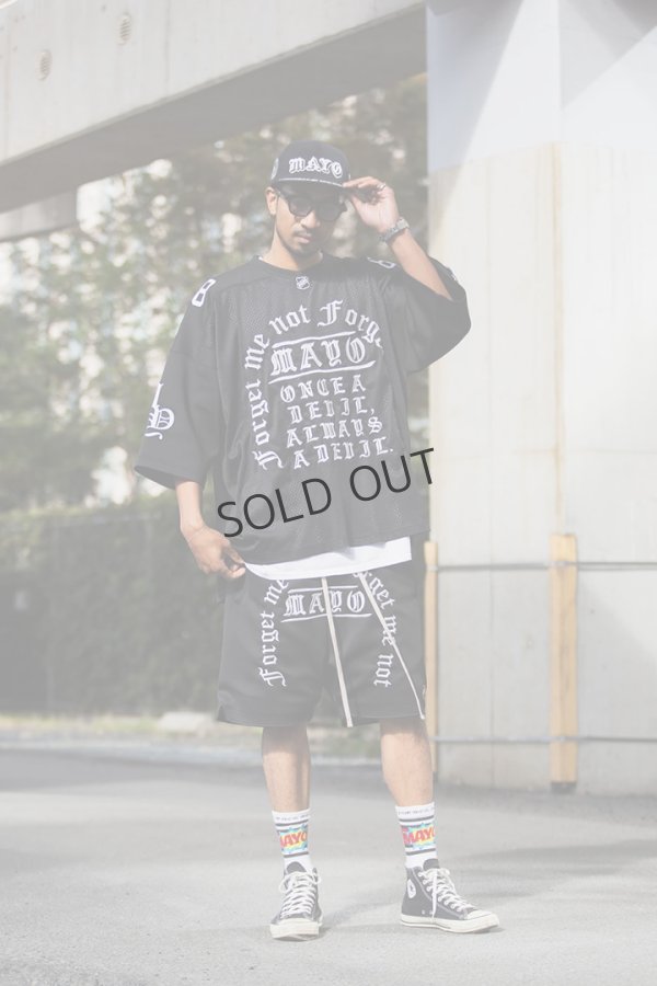 画像4: {SOLD}MAYO メイヨー MAYO MESSAGE EMBROIDERY GAME SHORT SLEEVE SHIRT{-BFS} (4)