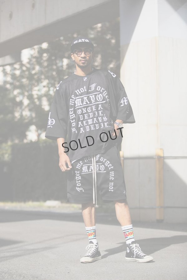 画像9: {SOLD}MAYO メイヨー MAYO MESSAGE EMBROIDERY GAME SHORT SLEEVE SHIRT{-BFS} (9)