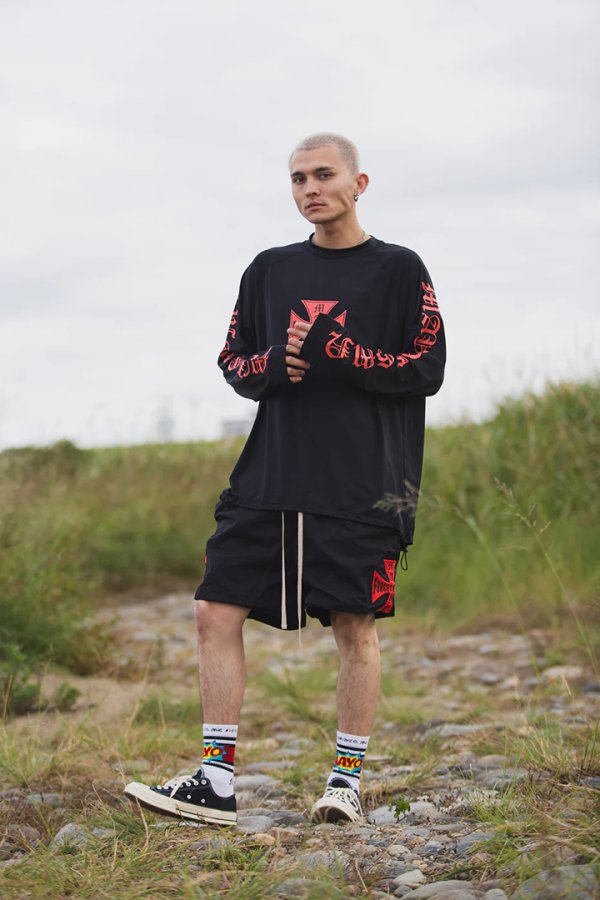 画像5: MAYO メイヨー IRON CROSS FIRE RASH GUARD（ラッシュガード）{-BFS} (5)