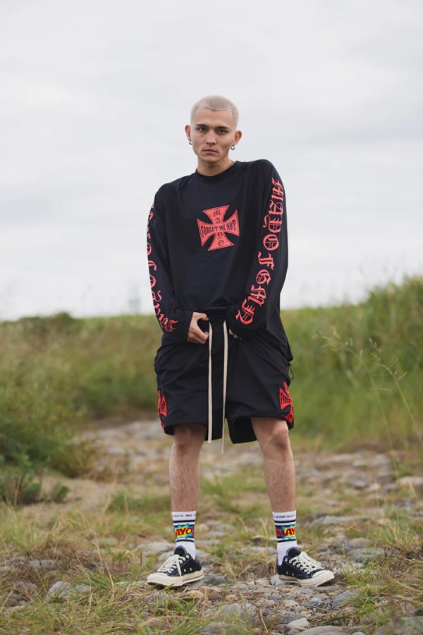 画像7: MAYO メイヨー IRON CROSS FIRE RASH GUARD（ラッシュガード）{-BFS} (7)