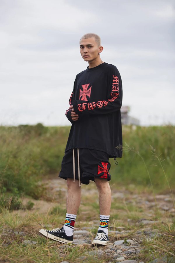 画像8: MAYO メイヨー IRON CROSS FIRE RASH GUARD（ラッシュガード）{-BFS} (8)